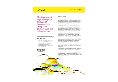Multi-parametric high-throughput analysis of hepatotoxicity using a 3D primary liver cell culture model