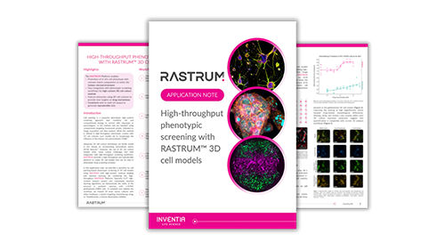 High-throughput phenotypic screening with RASTRUM™ 3D cell models