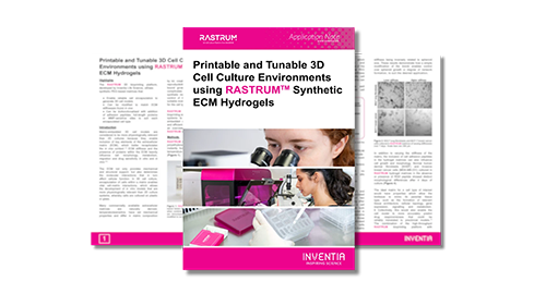 Printable and tunable 3D cell culture environments using RASTRUM™ Matrices