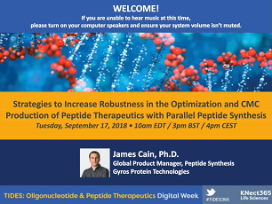 Strategies to increase robustness in the optimization and CMC production of peptide therapeutics with parallel peptide synthesis